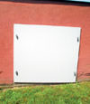 head-on view of one of our doors installed in Montrose for crawl spaces