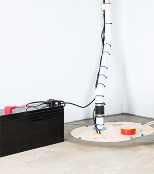 A sump pump installed in Kahoka by Bix Basement Systems