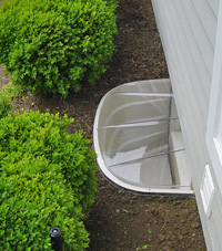 basement egress window well in Rushville