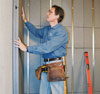 Basement to Beautiful™ panels install directly against the basement walls, with no studs touching the walls themselves.