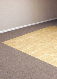 Basement Wood Flooring installed in Rushville, Illinois, Iowa, and Missouri