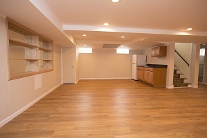 Basement finishing flooring in Quincy & nearby