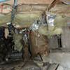 Crawl space insulation soaked with moisture and falling to the floor in Colchester.
