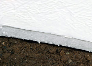 Insulation installed on a crawl space floor in Hamilton