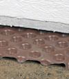 crawl space insulation installed in West Burlington over our extra large drainage matting