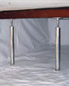 a crawl space repaired with crawl space jack posts and a crawl space liner for a home in Mason City