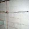Severe foundation damage from a long crack in a bucking wall of a Hamilton home.