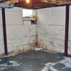 Rusted, corroded i-beams found with a failing foundation in a Donnellson home.