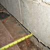 Foundation wall separating from the floor in Camp Point home