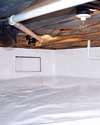 a sealed crawl space installation in Palmyra
