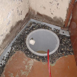 Installing a sump in a sump pump liner in a Kirksville home