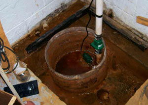 Extreme clogging and rust in a Canton sump pump system