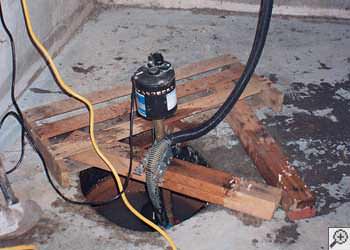 A Mason City sump pump system that failed and lead to a basement flood.