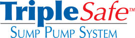 Sump pump system logo for our TripleSafe™, available in areas like La Harpe