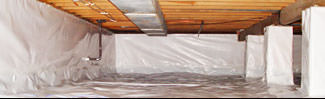an encapsulated crawl space system in Palmyra