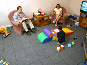 Waterproof basement flooring installed in a family room in Mount Sterling, Illinois, Iowa, and Missouri