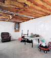 CleanSpace® basement wall vapor barrier installed in Mendon