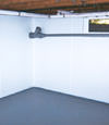 Kirksville, IL, IA, and MO wet basement wall covering that tucks into a perimeter drainage system