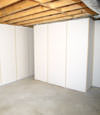 Fiberglass insulated basement wall system in Kahoka, IL, IA, and MO